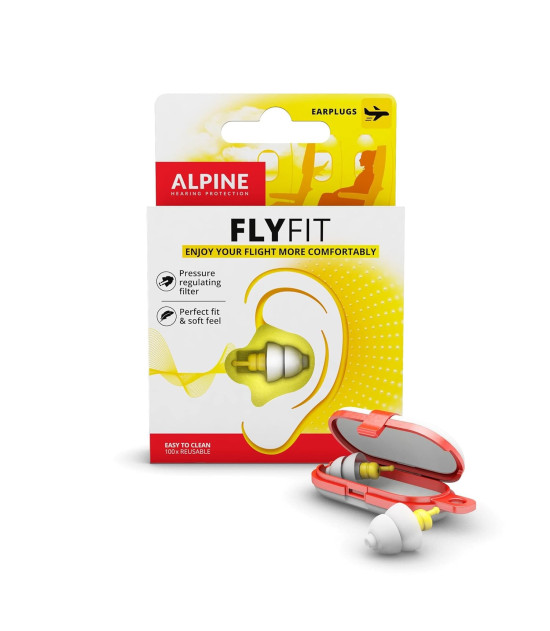 Apsauginiai kamštukai ausims skrydžio metu „FlyFit“
