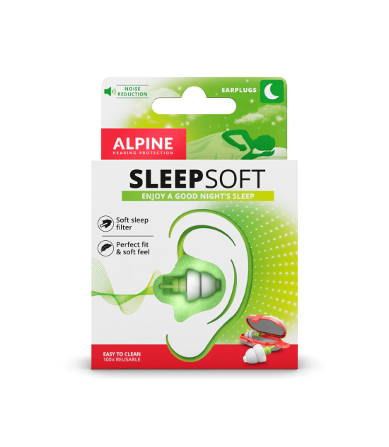 Apsauginiai kamštukai ausims miego metu „SleepSoft“