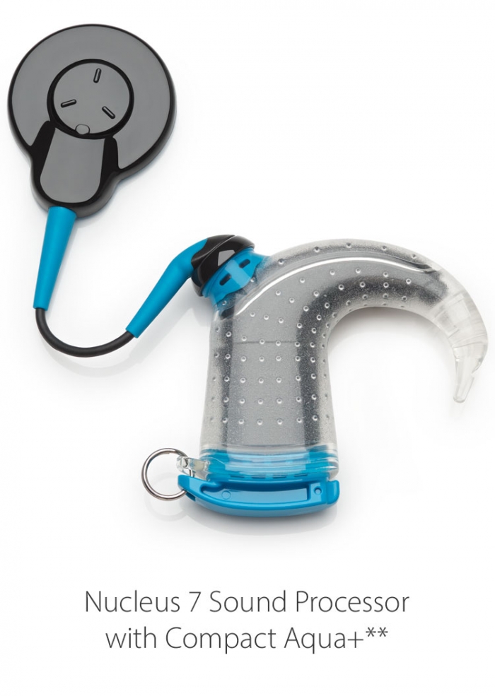 nucleus 7 su aqua vandens apsauga klausos aparatui
