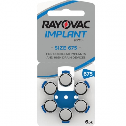 Rayovac Implant PRO+ elementai kochleariniams implantams PR44 675, 6 vnt-01