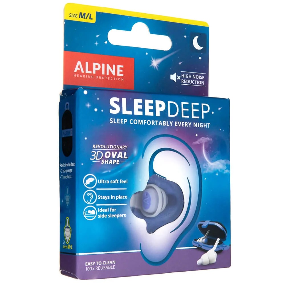 Alpine sleep deep ausų kamštukai M/L dydis