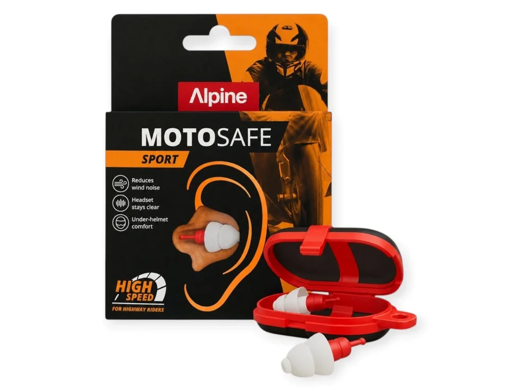 alpine motosafe sport ausų kamštukai motociklininkams